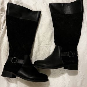 Torrid women's black knee high boots